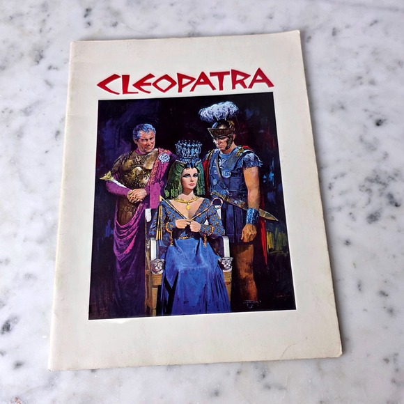 Cleopatra Movie Program Book 1963 Elizabeth Taylor Richard Burton Vintage - Picture 1 of 16